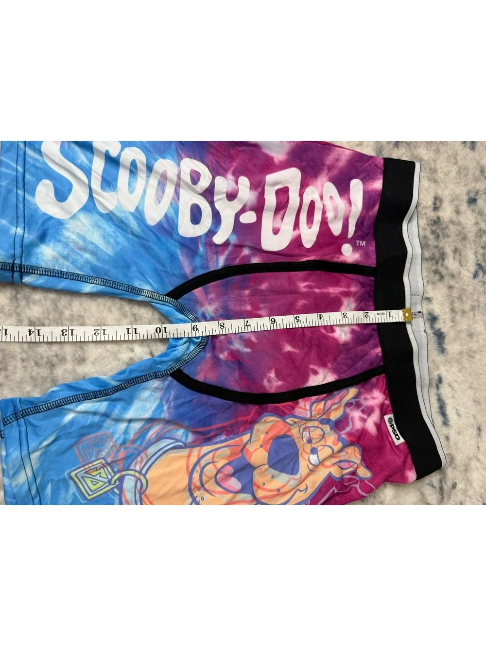 PSD Scooby-Doo Men's FocusFit Boxer Briefs Size Small Tie-Dye Print NWT
